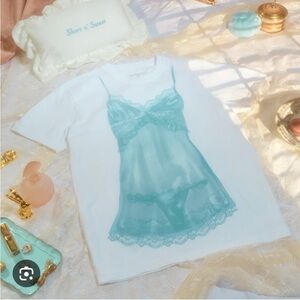 Sabrina Carpenter Merch—lingerie tee. NWOT.
